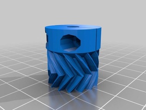 parametric clamp small gear wade extruder 3d printer extruders greg 3d print model - Mito3D
