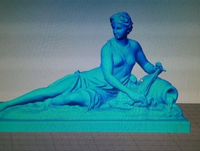 lady reclining vase scans & replicas 3d print model - Mito3D