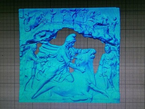 relief-Kunst 2d-Kunst 3d print model - Mito3D