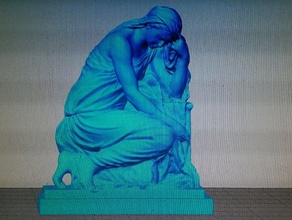 signora piatto sculture 3d print model - Mito3D