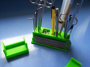 outil modulaire caddy porte-outils & boîtes art de la biologie l'artisanat dissection l'éducation maintenez-la enfoncée organisateur le stand 3d print model - Mito3D