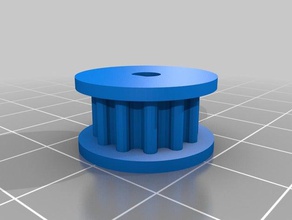 gear 2 flanges replacement parts customized 3d print model - Mito3D