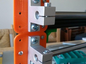 rail de guidage linéaire soutien openbeam plaque montage pièces la cnc mouvement 3d print model - Mito3D