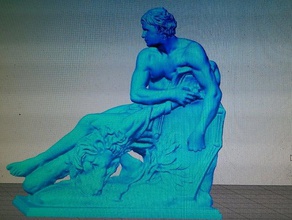 uomo & lion scansioni repliche 3d print model - Mito3D