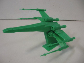 star wars x-wing fette di stampa senza il supporto stand i veicoli stampabile starwars supportless xwing 3d print model - Mito3D