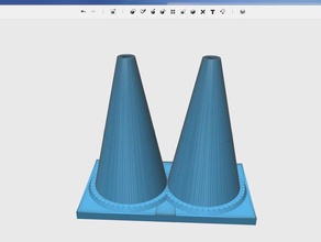 2 array traffic cone vehicles highway 3d print model - Mito3D