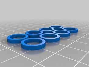 simple washer - volume printer replacement parts customizer openscad 3d print model - Mito3D
