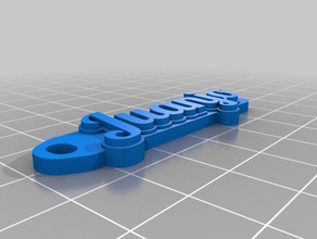 llavero juanjo organização personalizado 3d print model - Mito3D