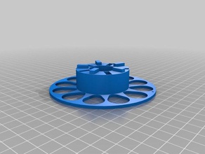 my customized 2n2r5 parametric 2 piece interlocking spool - 100 printable 3d printer accessories 3d print model - Mito3D