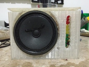 caso de sonido amplificador vu el audio amp amplificación del 3d print model - Mito3D