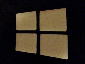 windows badge ordinateur insigne icône logo os de 10 8 le 3d print model - Mito3D