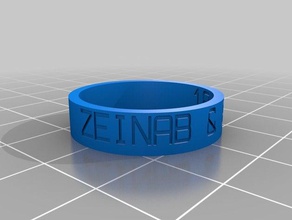 anneau de zeinab & elias 13 les anneaux personnalisé 3d print model - Mito3D