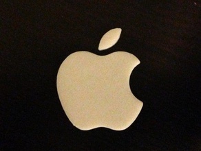 apple mac os badge computer logo icon macintosh 3d print model - Mito3D
