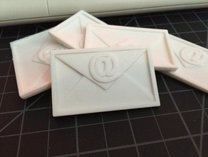 envelope art mini model small 3d print model - Mito3D