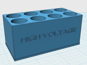 aa-battery holder organization battery 3d print model - Mito3D