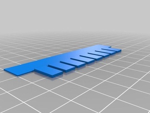 my customized gel comb biology 3d print model - Mito3D