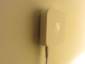 invisible airport express apple tv wall mount adaptable household access point 3d print model - Mito3D
