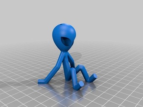 stickman schw smartphone tablet stand small mobile phone holder 3d print model - Mito3D