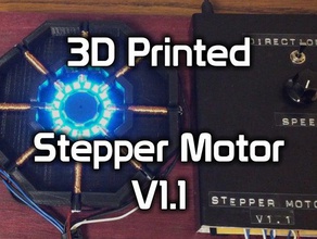 stepper motor v11 engineering demo demonstration educational 3d print model - Mito3D