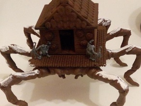 house spider plattform tabletop-Spiele Kreaturen Haus Spinne 3d print model - Mito3D