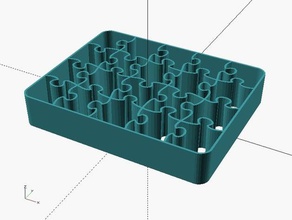 anpassbare Puzzle-cutter Rätsel cookie-cutter cookiecutter cookie cutter customizer inkscape jigsaw 3d print model - Mito3D