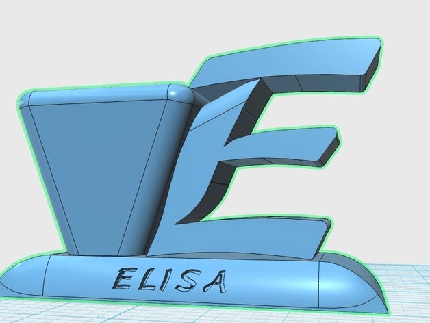 elisa porte-stylo bureau de 3D print model - Mito3D