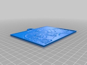 tish 2d-Kunst kundengebundene 3d print model - Mito3D