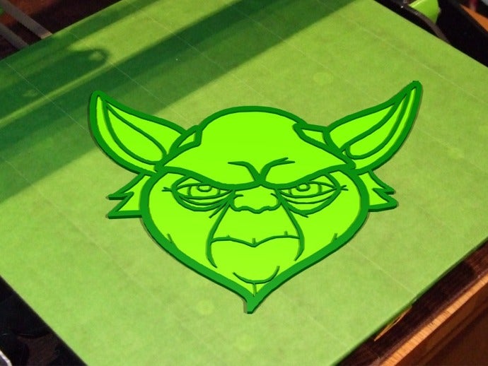 yayoda noch ein yoda 2d Kunst jedi star wars 3D print model - Mito3D