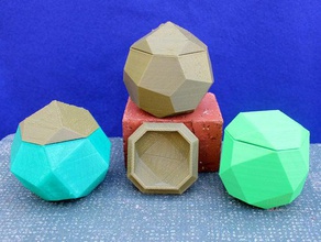 pentagonal icositetrahedral containers openscad 3d print model - Mito3D