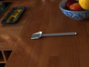 geometric spoon kitchen dining design silverware utensil 3d print model - Mito3D