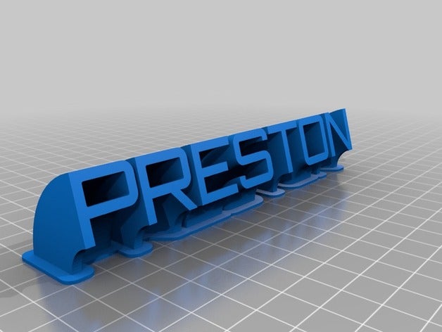 preston office customized 3D print model - Mito3D