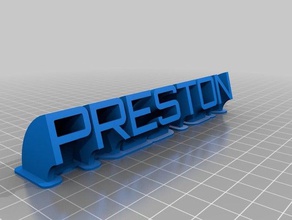 preston office customized 3d print model - Mito3D