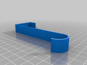 percha para puerta 35mm 1 5mm espesor organization customized 3d print model - Mito3D