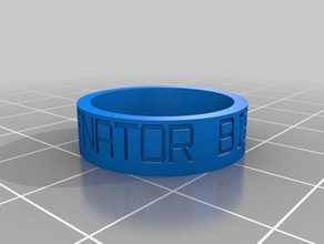 senator biscuitene ring Ringe kundengebundene 3d print model - Mito3D