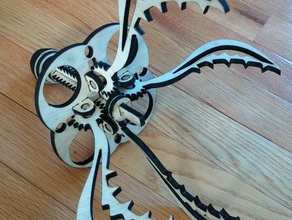laser-cut claw mechanical toys 3d print model - Mito3D