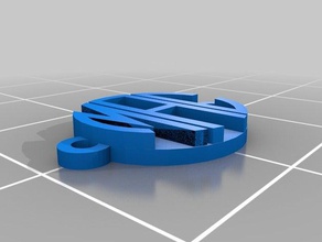 mca multiple loops jewelry customized 3d print model - Mito3D