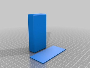 small box containers car key keys lid sliding stash 3d print model - Mito3D