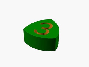 reuleaux polígono matemáticas art de anchura constante personalizador openscad 3d print model - Mito3D