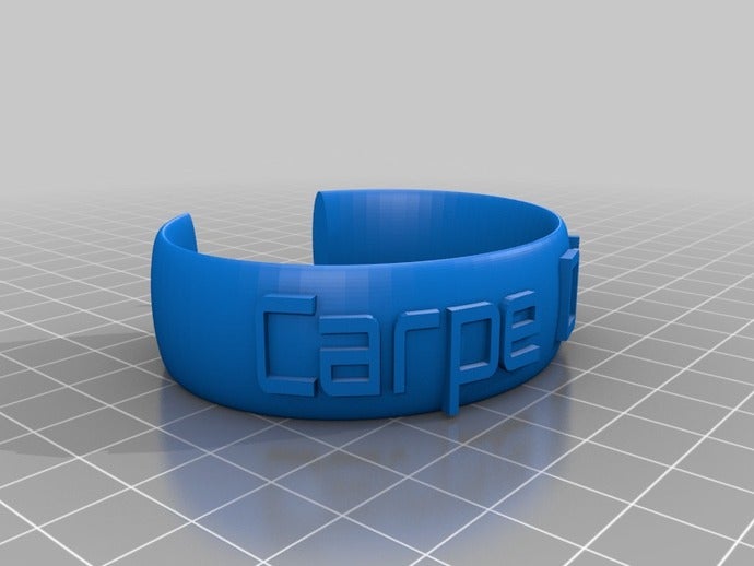 carpe diem bracelet bracelets customized 3D print model - Mito3D