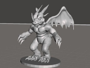 dragon action figure statue toys & games 3d print model - Mito3D