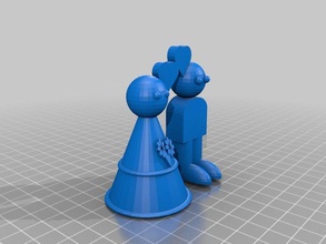 cake topper 2 kitchen dining 3d print model - Mito3D