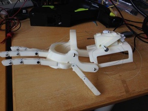 robohandv2 modelos mano de prótesis robohand 3d print model - Mito3D