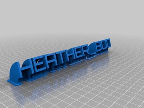 heather20 office personalizado 3d print model - Mito3D