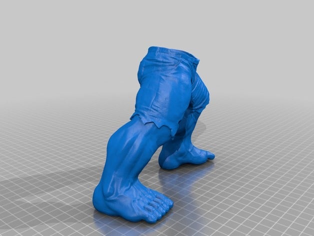 homem zangado parte 2 de 3 scans e réplicas hulk marvel 3D print model - Mito3D