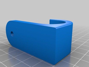 wall mount pole wandhalterung f r stange household holder round 3d print model - Mito3D