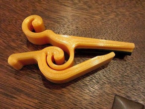 improved one-piece capo music 3d print model - Mito3D