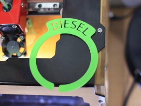 réservoir de carburant diesel bague chevrolet orlando l'automobile le fueltank signe avertissement 3d print model - Mito3D