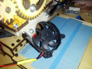 printrbot simple bêta 40 mm trou de montage à distance du ventilateur titulaire 3d l'imprimante pièces 3d print model - Mito3D