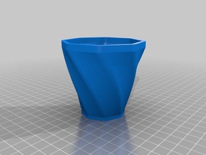 octagon Papierkorb Container kundengebundene 3d print model - Mito3D