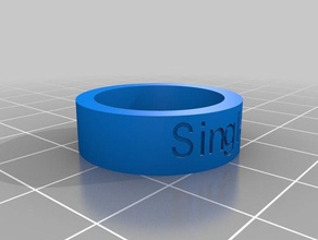 my customized ring rings 3d print model - Mito3D